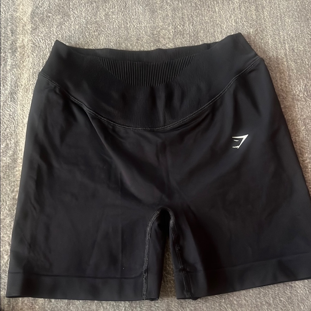 Gymshark Black Athletic Shorts High-Waisted Compression